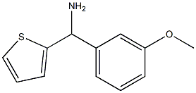 (3-methoxyphenyl)(thiophen-2-yl)methanamine Struktur