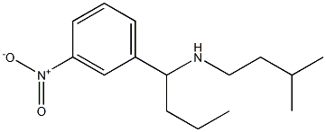 (3-methylbutyl)[1-(3-nitrophenyl)butyl]amine Struktur