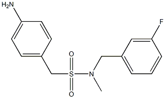 (4-aminophenyl)-N-[(3-fluorophenyl)methyl]-N-methylmethanesulfonamide Struktur