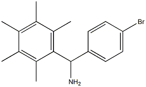 (4-bromophenyl)(2,3,4,5,6-pentamethylphenyl)methanamine Struktur