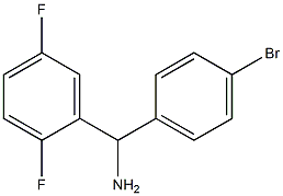 (4-bromophenyl)(2,5-difluorophenyl)methanamine Struktur