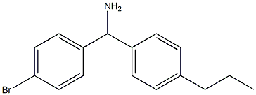 (4-bromophenyl)(4-propylphenyl)methanamine Struktur