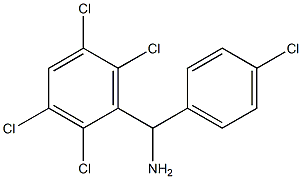 (4-chlorophenyl)(2,3,5,6-tetrachlorophenyl)methanamine Struktur