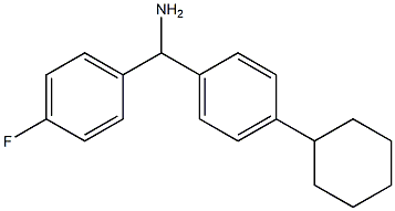 (4-cyclohexylphenyl)(4-fluorophenyl)methanamine Struktur