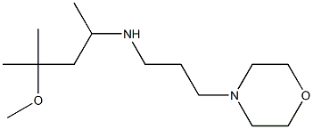 (4-methoxy-4-methylpentan-2-yl)[3-(morpholin-4-yl)propyl]amine Struktur