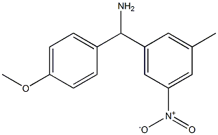 (4-methoxyphenyl)(3-methyl-5-nitrophenyl)methanamine Struktur