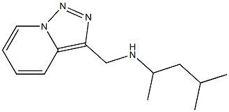 (4-methylpentan-2-yl)({[1,2,4]triazolo[3,4-a]pyridin-3-ylmethyl})amine Struktur