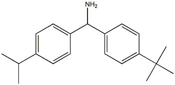 (4-tert-butylphenyl)[4-(propan-2-yl)phenyl]methanamine Struktur