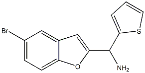 (5-bromo-1-benzofuran-2-yl)(thiophen-2-yl)methanamine Struktur