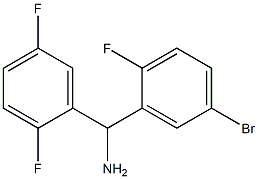 (5-bromo-2-fluorophenyl)(2,5-difluorophenyl)methanamine Struktur