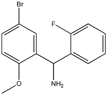 (5-bromo-2-methoxyphenyl)(2-fluorophenyl)methanamine Struktur