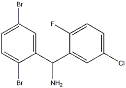 (5-chloro-2-fluorophenyl)(2,5-dibromophenyl)methanamine Struktur