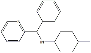 (5-methylhexan-2-yl)[phenyl(pyridin-2-yl)methyl]amine Struktur