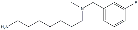 (7-aminoheptyl)[(3-fluorophenyl)methyl]methylamine Struktur