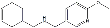 (cyclohex-3-en-1-ylmethyl)[(6-methoxypyridin-3-yl)methyl]amine Struktur