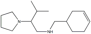 (cyclohex-3-en-1-ylmethyl)[3-methyl-2-(pyrrolidin-1-yl)butyl]amine Struktur