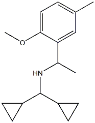 (dicyclopropylmethyl)[1-(2-methoxy-5-methylphenyl)ethyl]amine Struktur