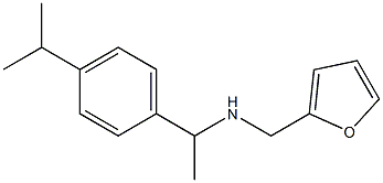 (furan-2-ylmethyl)({1-[4-(propan-2-yl)phenyl]ethyl})amine Struktur