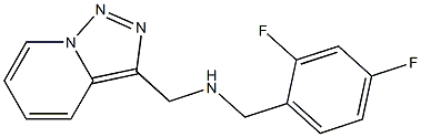 [(2,4-difluorophenyl)methyl]({[1,2,4]triazolo[3,4-a]pyridin-3-ylmethyl})amine Struktur