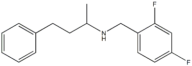 [(2,4-difluorophenyl)methyl](4-phenylbutan-2-yl)amine Struktur