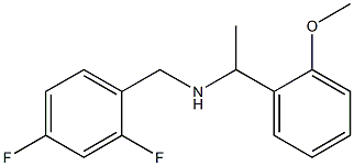 [(2,4-difluorophenyl)methyl][1-(2-methoxyphenyl)ethyl]amine Struktur