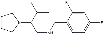 [(2,4-difluorophenyl)methyl][3-methyl-2-(pyrrolidin-1-yl)butyl]amine Struktur