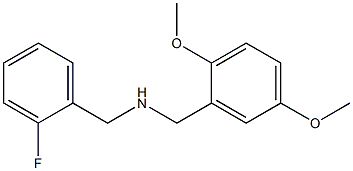 [(2,5-dimethoxyphenyl)methyl][(2-fluorophenyl)methyl]amine Struktur