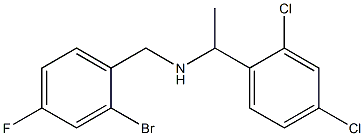 [(2-bromo-4-fluorophenyl)methyl][1-(2,4-dichlorophenyl)ethyl]amine Struktur