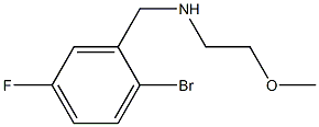 [(2-bromo-5-fluorophenyl)methyl](2-methoxyethyl)amine Struktur