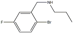 [(2-bromo-5-fluorophenyl)methyl](propyl)amine Struktur