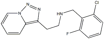 [(2-chloro-6-fluorophenyl)methyl](2-{[1,2,4]triazolo[3,4-a]pyridin-3-yl}ethyl)amine Struktur