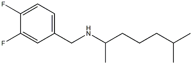 [(3,4-difluorophenyl)methyl](6-methylheptan-2-yl)amine Struktur