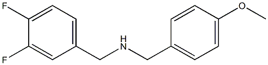 [(3,4-difluorophenyl)methyl][(4-methoxyphenyl)methyl]amine Struktur