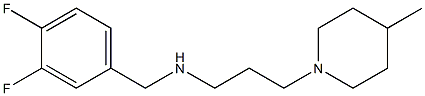 [(3,4-difluorophenyl)methyl][3-(4-methylpiperidin-1-yl)propyl]amine Struktur