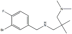 [(3-bromo-4-fluorophenyl)methyl]({2-[(dimethylamino)methyl]-2-methylpropyl})amine Struktur