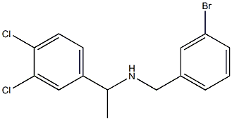 [(3-bromophenyl)methyl][1-(3,4-dichlorophenyl)ethyl]amine Struktur