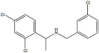 [(3-chlorophenyl)methyl][1-(2,4-dichlorophenyl)ethyl]amine Struktur