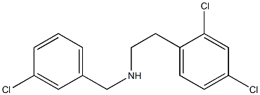 [(3-chlorophenyl)methyl][2-(2,4-dichlorophenyl)ethyl]amine Struktur