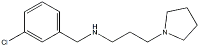 [(3-chlorophenyl)methyl][3-(pyrrolidin-1-yl)propyl]amine Struktur