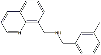 [(3-methylphenyl)methyl](quinolin-8-ylmethyl)amine Struktur