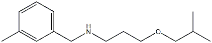 [(3-methylphenyl)methyl][3-(2-methylpropoxy)propyl]amine Struktur