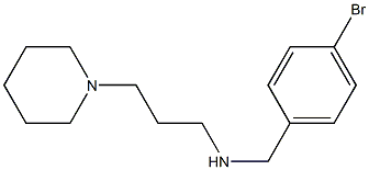 [(4-bromophenyl)methyl][3-(piperidin-1-yl)propyl]amine Struktur