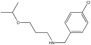 [(4-chlorophenyl)methyl][3-(propan-2-yloxy)propyl]amine Struktur