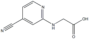 [(4-cyanopyridin-2-yl)amino]acetic acid Struktur