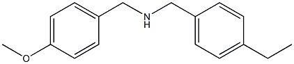 [(4-ethylphenyl)methyl][(4-methoxyphenyl)methyl]amine Struktur