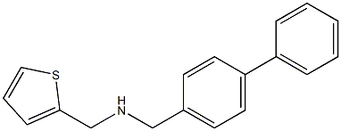 [(4-phenylphenyl)methyl](thiophen-2-ylmethyl)amine Struktur