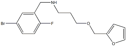 [(5-bromo-2-fluorophenyl)methyl][3-(furan-2-ylmethoxy)propyl]amine Struktur