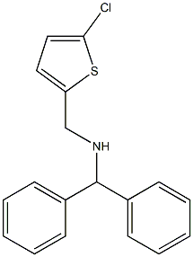 [(5-chlorothiophen-2-yl)methyl](diphenylmethyl)amine Struktur