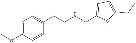 [(5-ethylthiophen-2-yl)methyl][2-(4-methoxyphenyl)ethyl]amine Struktur