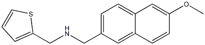 [(6-methoxynaphthalen-2-yl)methyl](thiophen-2-ylmethyl)amine Struktur